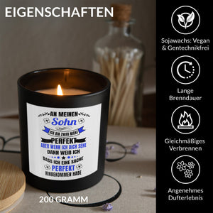 22Feels® Sohn Geschenk HANDGEMACHTE Sojawachs Duft-Kerze im Glas (ZITRUS, VEGAN)-Spruchkerzen B1K1-22Feels