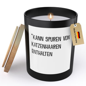 22Feels® Lustige Spruchkerze Frauen Katze Geschenk HANDGEMACHTE Sojawachs Duft-Kerze im Glas (ZITRUS, VEGAN)-Spruchkerzen B1K1-22Feels