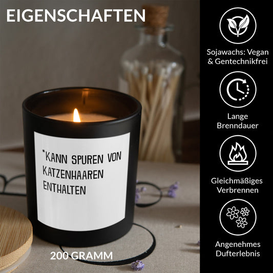 22Feels® Lustige Spruchkerze Frauen Katze Geschenk HANDGEMACHTE Sojawachs Duft-Kerze im Glas (ZITRUS, VEGAN)-Spruchkerzen B1K1-22Feels