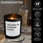 22Feels® Lustige Spruchkerze Frauen Katze Geschenk HANDGEMACHTE Sojawachs Duft-Kerze im Glas (ZITRUS, VEGAN)-Spruchkerzen B1K1-22Feels