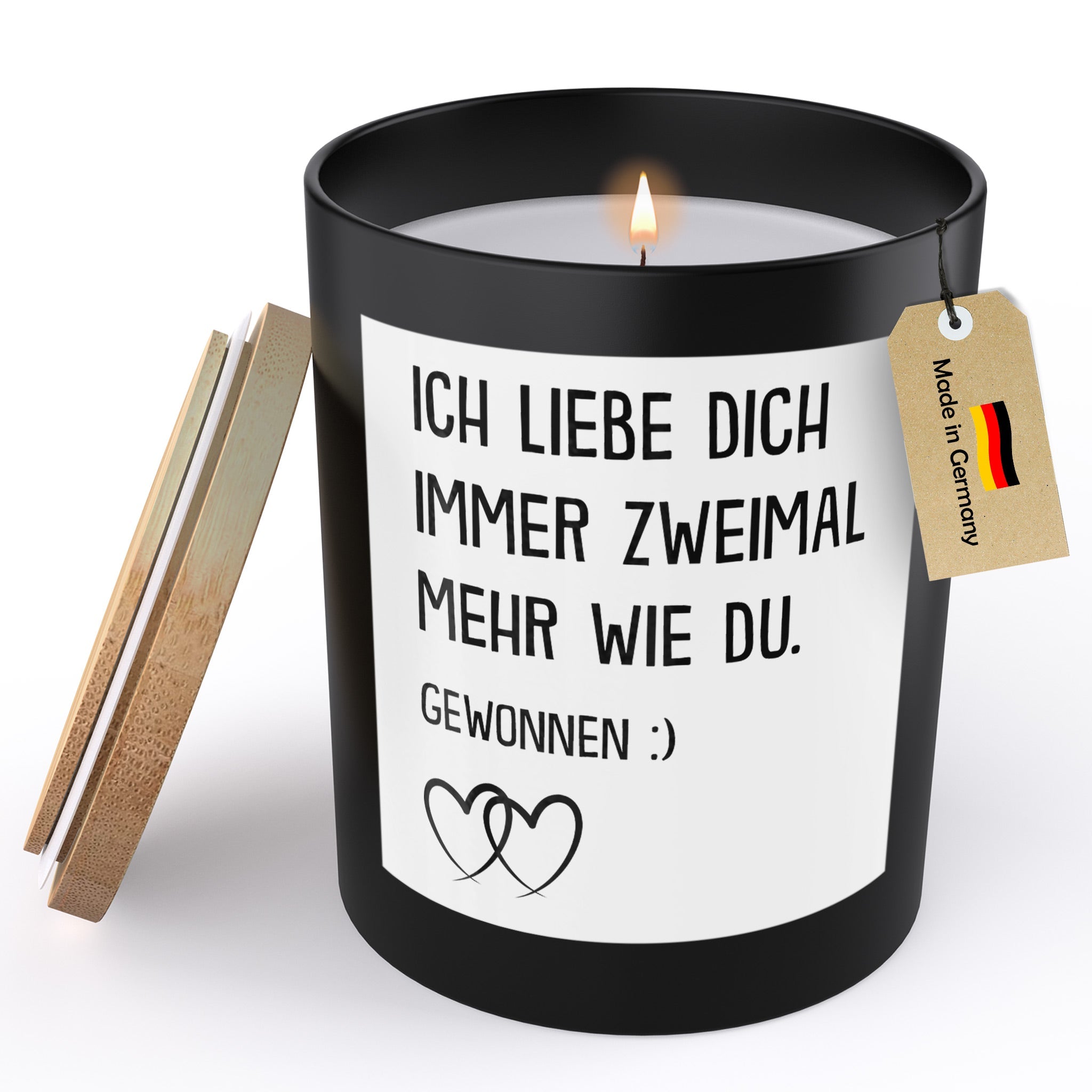 22Feels® Jahrestag Geschenk HANDGEMACHTE Sojawachs Duft-Kerze im Glas (ZITRUS, VEGAN)-Spruchkerzen B1K1-22Feels