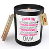 22Feels® Oma Geschenk HANDGEMACHTE Sojawachs Duft-Kerze im Glas (ZITRUS, VEGAN)-Spruchkerzen B1K1-22Feels