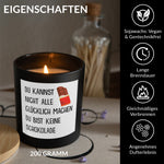 22Feels® Lustige Spruchkerze Frauen Geschenk HANDGEMACHTE Sojawachs Duft-Kerze im Glas (ZITRUS, VEGAN)-Spruchkerzen B1K1-22Feels