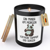 22Feels® Lustige Spruchkerze Frauen Panda Geschenk HANDGEMACHTE Sojawachs Duft-Kerze im Glas (ZITRUS, VEGAN)-Spruchkerzen B1K1-22Feels