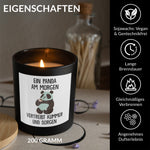 22Feels® Lustige Spruchkerze Frauen Panda Geschenk HANDGEMACHTE Sojawachs Duft-Kerze im Glas (ZITRUS, VEGAN)-Spruchkerzen B1K1-22Feels