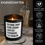 22Feels® Lustige Spruchkerze Frauen Geschenk HANDGEMACHTE Sojawachs Duft-Kerze im Glas (ZITRUS, VEGAN)-Spruchkerzen B1K1-22Feels