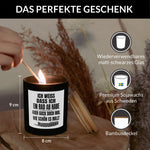 22Feels® Lustige Spruchkerze Frauen Geschenk HANDGEMACHTE Sojawachs Duft-Kerze im Glas (ZITRUS, VEGAN)-Spruchkerzen B1K1-22Feels