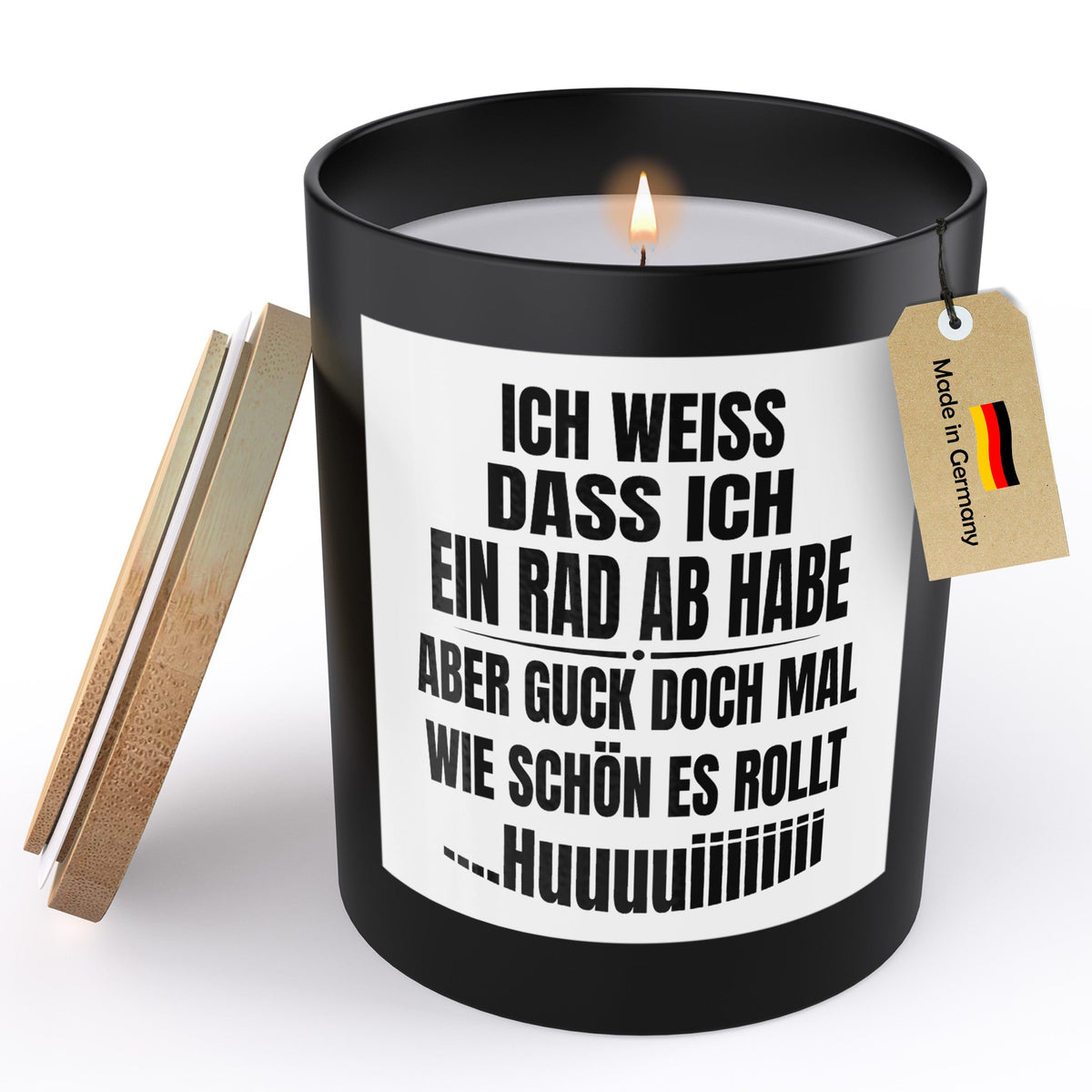 22Feels® Lustige Spruchkerze Frauen Geschenk HANDGEMACHTE Sojawachs Du