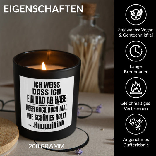 22Feels® Lustige Spruchkerze Frauen Geschenk HANDGEMACHTE Sojawachs Duft-Kerze im Glas (ZITRUS, VEGAN)-Spruchkerzen B1K1-22Feels