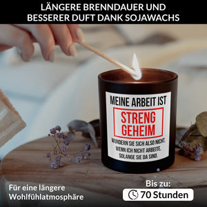 22Feels® Lustige Spruchkerze Frauen Geschenk HANDGEMACHTE Sojawachs Duft-Kerze im Glas (ZITRUS, VEGAN)-Spruchkerzen B1K1-22Feels