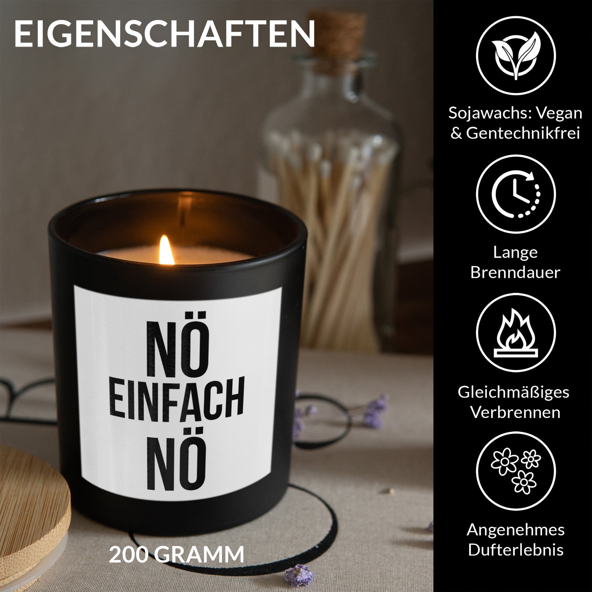 22Feels® Lustige Spruchkerze Frauen Geschenk HANDGEMACHTE Sojawachs Duft-Kerze im Glas (ZITRUS, VEGAN)-Spruchkerzen B1K1-22Feels