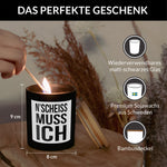22Feels® Lustige Spruchkerze Frauen Geschenk HANDGEMACHTE Sojawachs Duft-Kerze im Glas (ZITRUS, VEGAN)-Spruchkerzen B1K1-22Feels