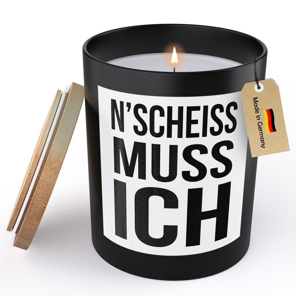 22Feels® Lustige Spruchkerze Frauen Geschenk HANDGEMACHTE Sojawachs Duft-Kerze im Glas (ZITRUS, VEGAN)-Spruchkerzen B1K1-22Feels