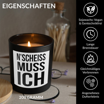 22Feels® Lustige Spruchkerze Frauen Geschenk HANDGEMACHTE Sojawachs Duft-Kerze im Glas (ZITRUS, VEGAN)-Spruchkerzen B1K1-22Feels
