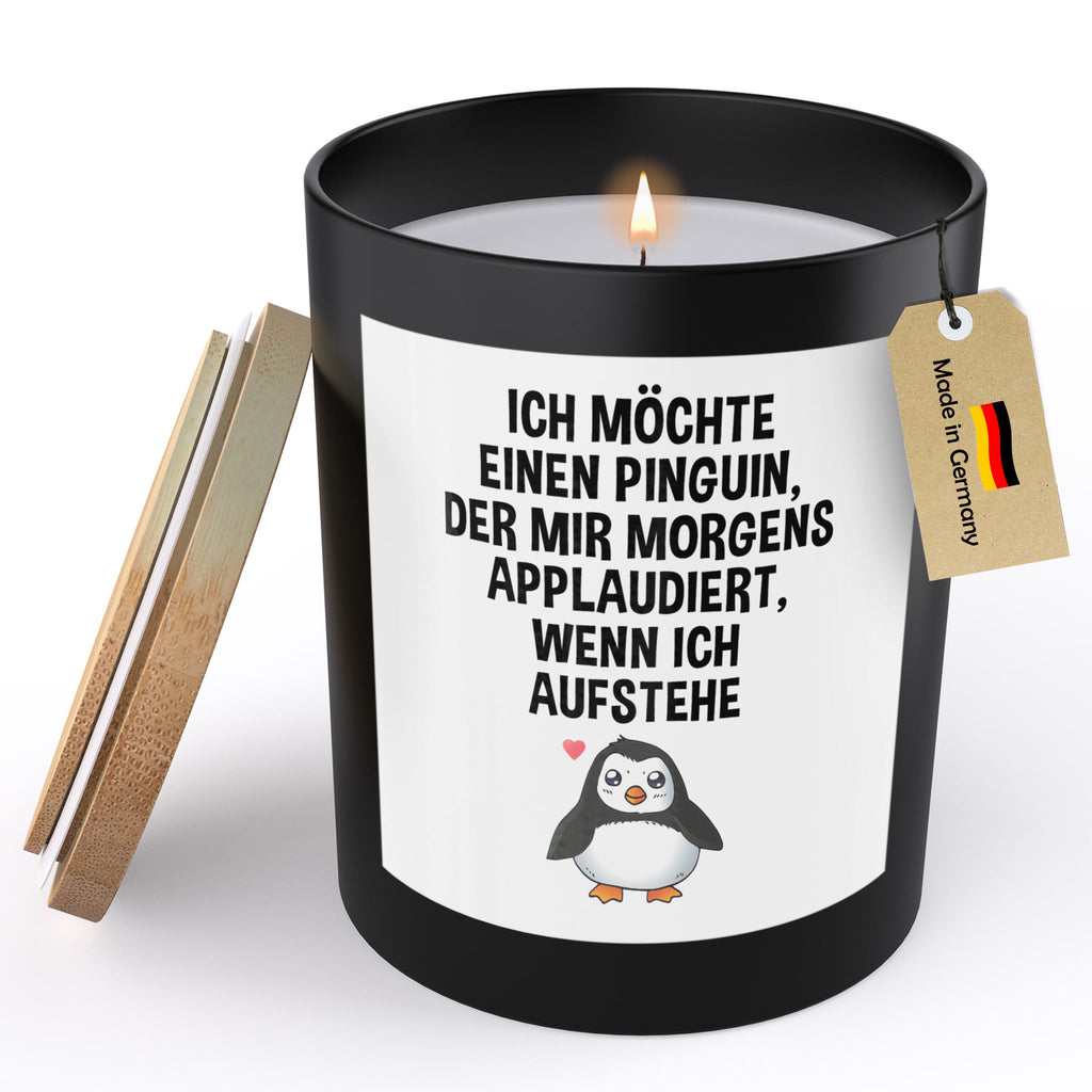 22Feels® Lustige Spruchkerze Frauen Pinguin Geschenk HANDGEMACHTE Sojawachs Duft-Kerze im Glas (ZITRUS, VEGAN)-Spruchkerzen B1K1-22Feels