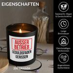 22Feels® Lustige Spruchkerze Frauen Büro Geschenk HANDGEMACHTE Sojawachs Duft-Kerze im Glas (ZITRUS, VEGAN)-Spruchkerzen B1K1-22Feels