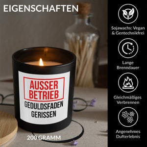 22Feels® Lustige Spruchkerze Frauen Büro Geschenk HANDGEMACHTE Sojawachs Duft-Kerze im Glas (ZITRUS, VEGAN)-Spruchkerzen B1K1-22Feels