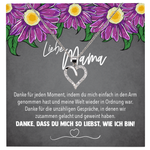 22Feels® Mama Geschenk Muttertag Geburtstag Frauen Schmuck mit Karte Herz Halskette Echt Silber Weihnachten Idee von Tochter oder Sohn-Schmuck mit Botschaftskarte - Herz21-22Feels