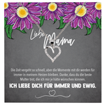 22Feels® Mama Geschenk Muttertag Geburtstag Frauen Schmuck mit Karte Herz Halskette Echt Silber Weihnachten Idee von Tochter oder Sohn-Schmuck mit Botschaftskarte - Herz21-22Feels