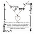 22Feels® Mama Geschenk Muttertag Geburtstag Frauen Schmuck mit Karte Herz Halskette Echt Silber Weihnachten Idee von Tochter oder Sohn-Schmuck mit Botschaftskarte - Herz21-22Feels
