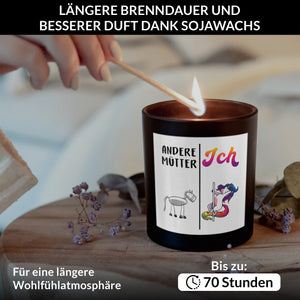 22Feels® Mama Geschenk HANDGEMACHTE Sojawachs Duft-Kerze im Glas (ZITRUS, VEGAN)-Spruchkerzen B1K1-22Feels