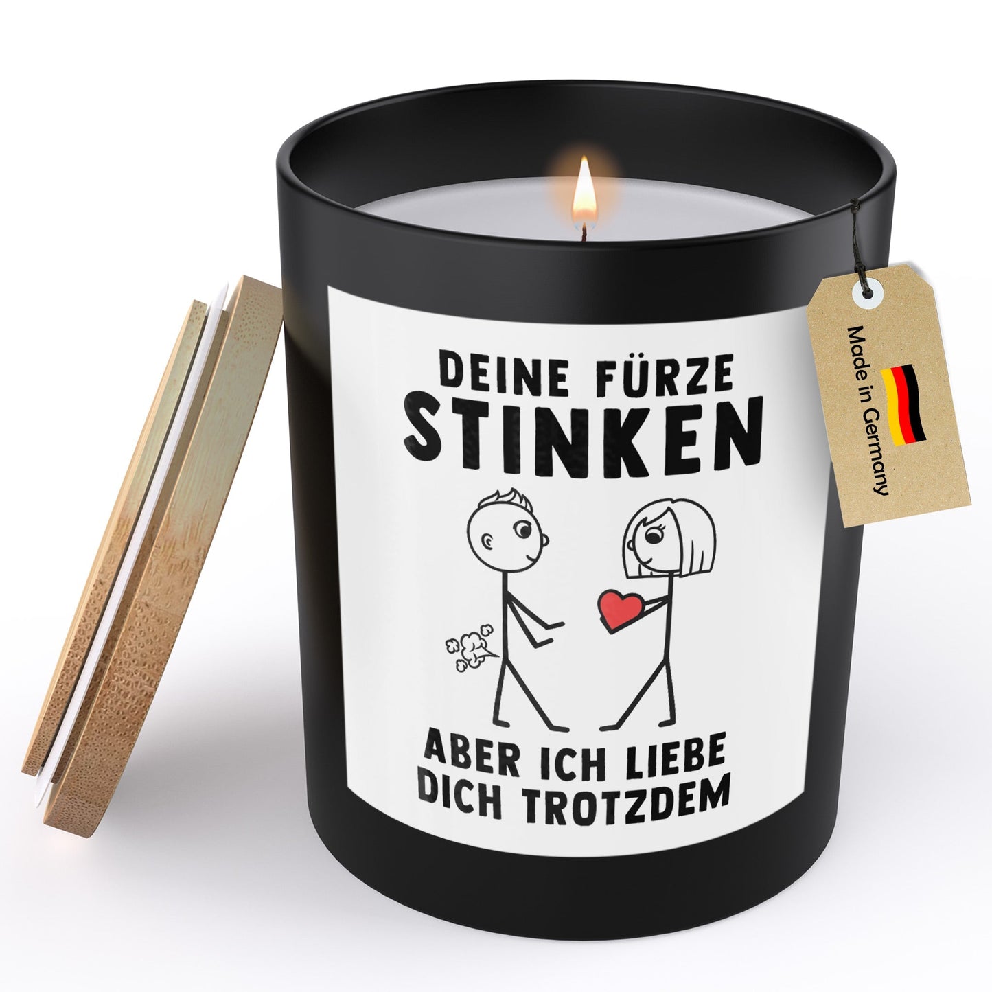 22Feels® Männer Jahrestag Hochzeitstag Geschenk HANDGEMACHTE Sojawachs Duft-Kerze im Glas (ZITRUS, VEGAN)-Spruchkerzen B1K1-22Feels