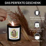 22Feels® Lustige Spruchkerze Frauen Faultier Geschenk HANDGEMACHTE Sojawachs Duft-Kerze im Glas (ZITRUS, VEGAN)-Spruchkerzen B1K1-22Feels