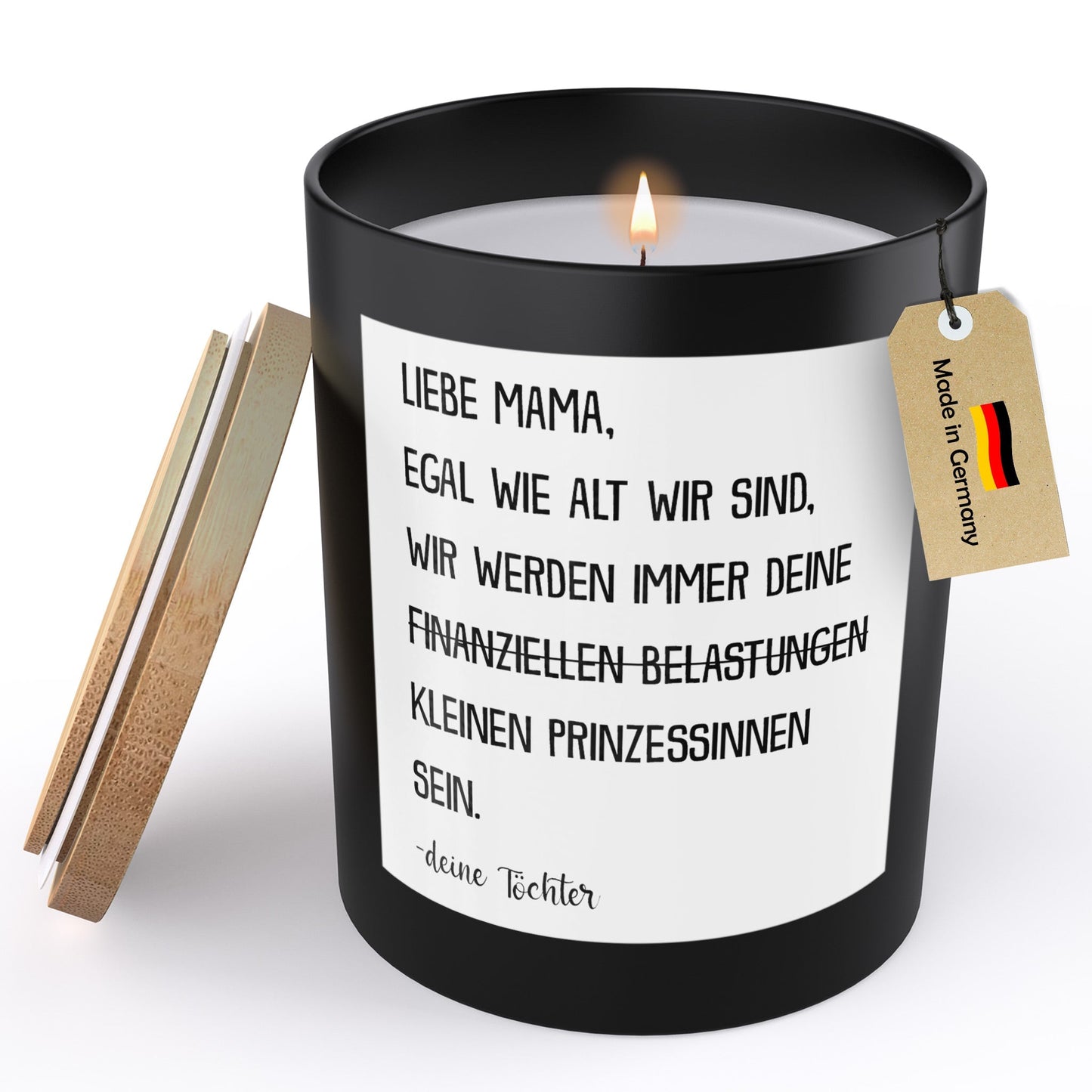 22Feels® Mama Geschenk HANDGEMACHTE Sojawachs Duft-Kerze im Glas (ZITRUS, VEGAN)-Spruchkerzen B1K1-22Feels