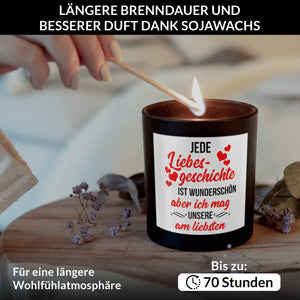 22Feels® Jahrestag Geschenk HANDGEMACHTE Sojawachs Duft-Kerze im Glas (ZITRUS, VEGAN)-Spruchkerzen B1K1-22Feels