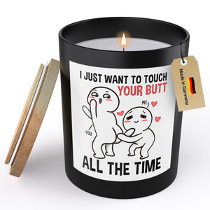 22Feels® Jahrestag Geschenk HANDGEMACHTE Sojawachs Duft-Kerze im Glas (ZITRUS, VEGAN)-Spruchkerzen B1K1-22Feels