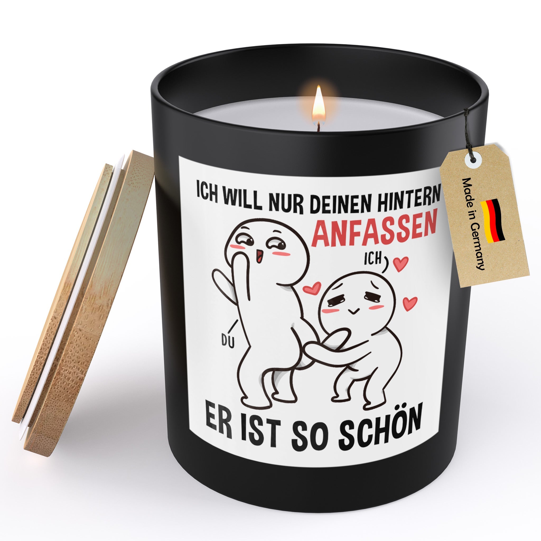 22Feels® Jahrestag Geschenk HANDGEMACHTE Sojawachs Duft-Kerze im Glas (ZITRUS, VEGAN)-Spruchkerzen B1K1-22Feels