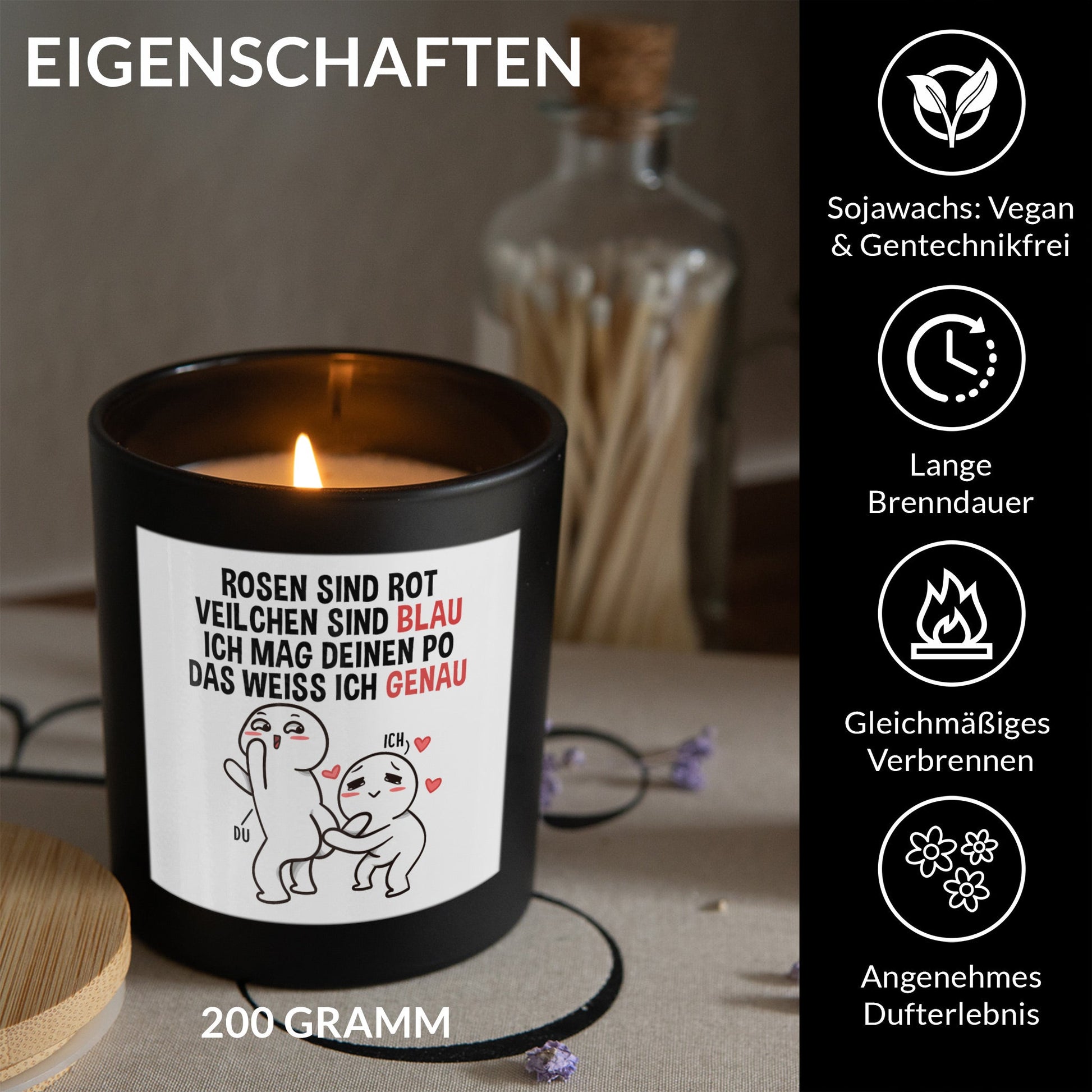 22Feels® Jahrestag Geschenk HANDGEMACHTE Sojawachs Duft-Kerze im Glas (ZITRUS, VEGAN)-Spruchkerzen B1K1-22Feels