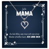 22Feels® Liebe Mama Geschenk Silber 925/000 Herz Halskette Muttertag Valentinstag Frauen Schmuck Karte Mutter Geburtstag Weihnachten Damen Collier Eltern-Schmuck mit Botschaftskarte - Herz21-22Feels