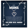 22Feels® Liebe Mama Geschenk Silber 925/000 Herz Halskette Muttertag Valentinstag Frauen Schmuck Karte Mutter Geburtstag Weihnachten Damen Collier Eltern-Schmuck mit Botschaftskarte - Herz21-22Feels