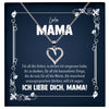 22Feels® Liebe Mama Geschenk Silber 925/000 Herz Halskette Muttertag Valentinstag Frauen Schmuck Karte Mutter Geburtstag Weihnachten Damen Collier Eltern-Schmuck mit Botschaftskarte - Herz21-22Feels