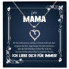 22Feels® Liebe Mama Geschenk Silber 925/000 Herz Halskette Muttertag Valentinstag Frauen Schmuck Karte Mutter Geburtstag Weihnachten Damen Collier Eltern-Schmuck mit Botschaftskarte - Herz21-22Feels