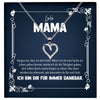 22Feels® Liebe Mama Geschenk Silber 925/000 Herz Halskette Muttertag Valentinstag Frauen Schmuck Karte Mutter Geburtstag Weihnachten Damen Collier Eltern-Schmuck mit Botschaftskarte - Herz21-22Feels