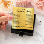 22Feels® Ich Liebe Dich Frauen Geschenk Silber 925/000 Schmuck "Meines Lebens" Ehefrau Freundin Herz Halskette Valentinstag Hochzeitstag Jahrestag-Schmuck mit Botschaftskarte - Herz21-22Feels
