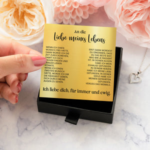 22Feels® Ich Liebe Dich Frauen Geschenk Silber 925/000 Schmuck "Meines Lebens" Ehefrau Freundin Herz Halskette Valentinstag Hochzeitstag Jahrestag-Schmuck mit Botschaftskarte - Herz21-22Feels