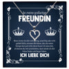22Feels® Großartige Freundin Geschenk Silber Ich Liebe Dich Schmuck Frauen Silber 925/000 Herz Halskette Valentinstag Jahrestag Damen Collier Liebesbeweis-Schmuck mit Botschaftskarte - Herz21-22Feels