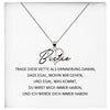 22Feels® Bestie Freundschaftkette Beste Freundin Geschenk Silber 925/000 Schmuck Frauen Collier Herz Anhaenger mit Karte Mädchen Damen Geburtstag BFF-Schmuck mit Botschaftskarte - Herz21-22Feels