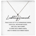 22Feels® Freundschaftkette Beste Freundin Geschenk Silber 925/000 Schmuck Frauen Mein Lieblingsmensch Collier Herz Anhaenger mit Karte Mädchen Damen Geburtstag Bestie BFF-Schmuck mit Botschaftskarte - Herz21-22Feels