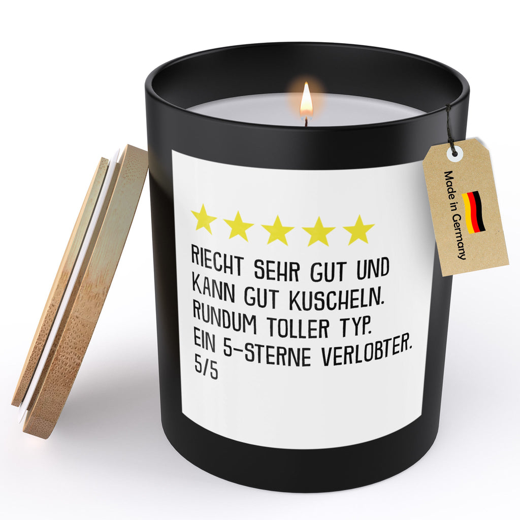 22Feels® Verlobung Männer Geschenk HANDGEMACHTE Sojawachs Duft-Kerze im Glas (ZITRUS, VEGAN)-Spruchkerzen B1K1-22Feels