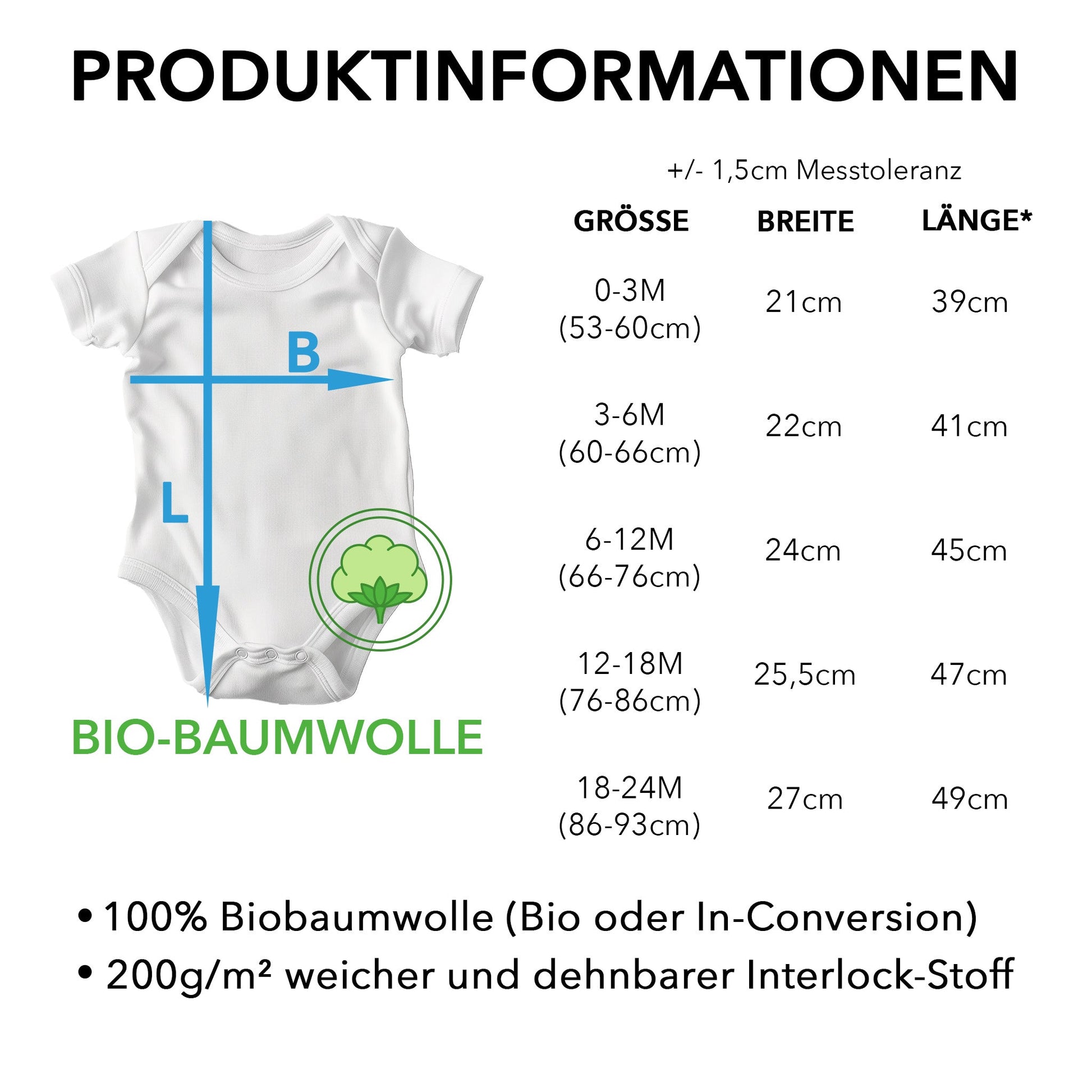 22Feels Unisex Babybody Bio-Baumwolle – Weiß mit Australian Shepherd Babysitter – Geschenk zur Geburt, Babyparty oder zum 1. Geburtstag für Hunde-Fans-Baby Body-22Feels