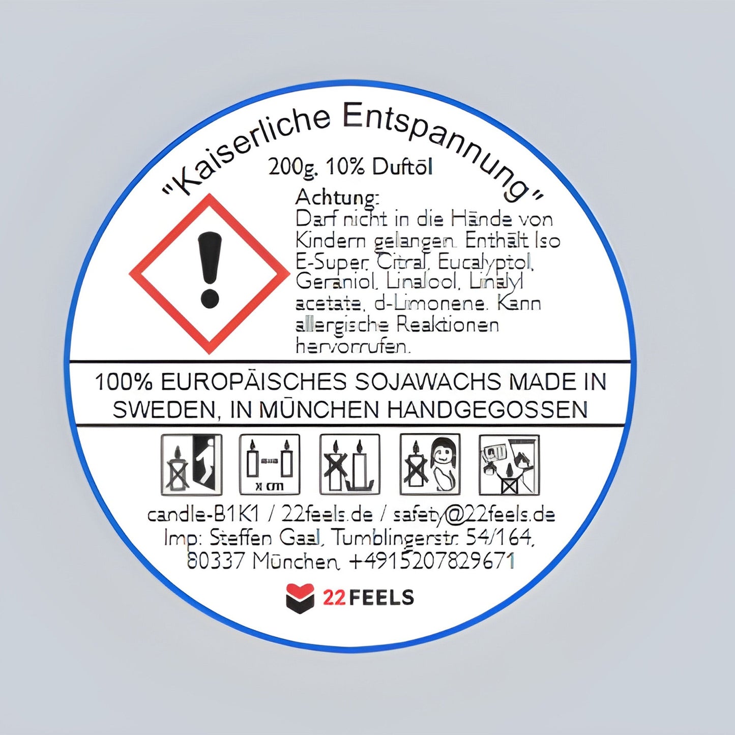 22Feels® Schwager Geschenk HANDGEMACHTE Sojawachs Duft-Kerze im Glas (ZITRUS, VEGAN)-Spruchkerzen B1K1-22Feels