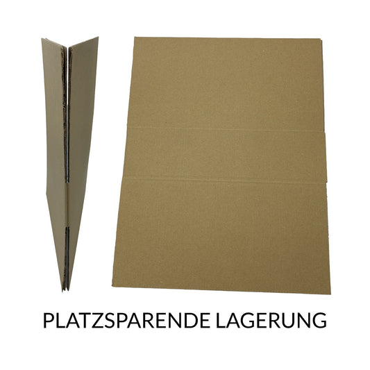 Ab 1,29/Stk Versand-Karton Faltkarton 400x400x100mm (Innenmaße), 1-wellig braun, Robuster Versandkarton, 20kg Traglast, Für Umzug und Online-Handel-Sublimationsrohlinge und Kreativbedarf-22Feels
