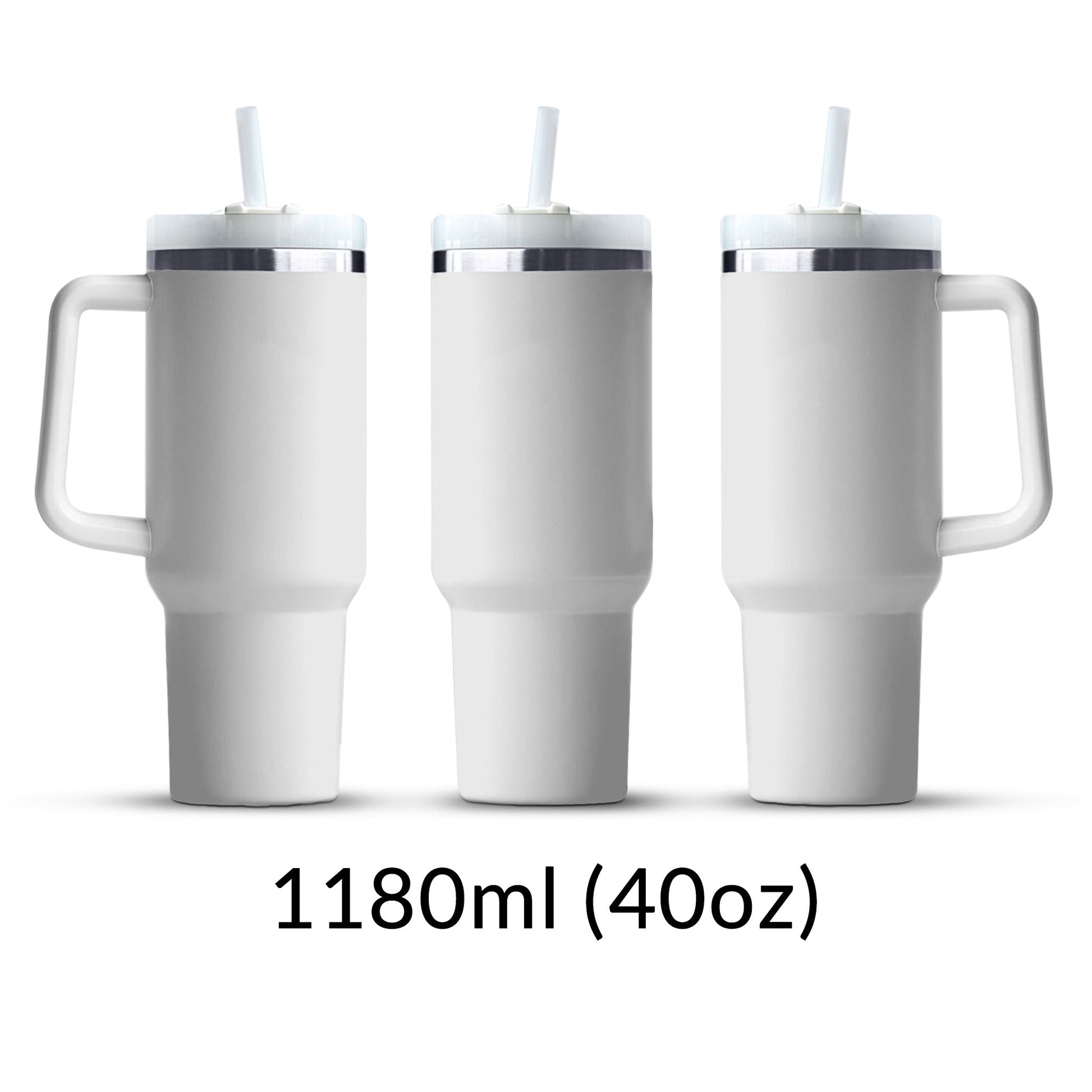 Ab 9,99/Stk Tumbler Sublimationsrohling (40oz) XXL Edelstahlbecher mit Henkel und Strohhalm 1180ml, Subli-Beschichtung Sublimation Blanko Werbegeschenk Trend-Sublimationsrohlinge und Kreativbedarf-22Feels
