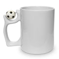 Ab 4,29/Stk Sublimationstasse Fussball-Henkel Weiss 325ml (11oz) Subli-Beschichtung Blanko Sublimation Werbegeschenk Print on Demand Fusballverein-Sublimationsrohlinge und Kreativbedarf-22Feels