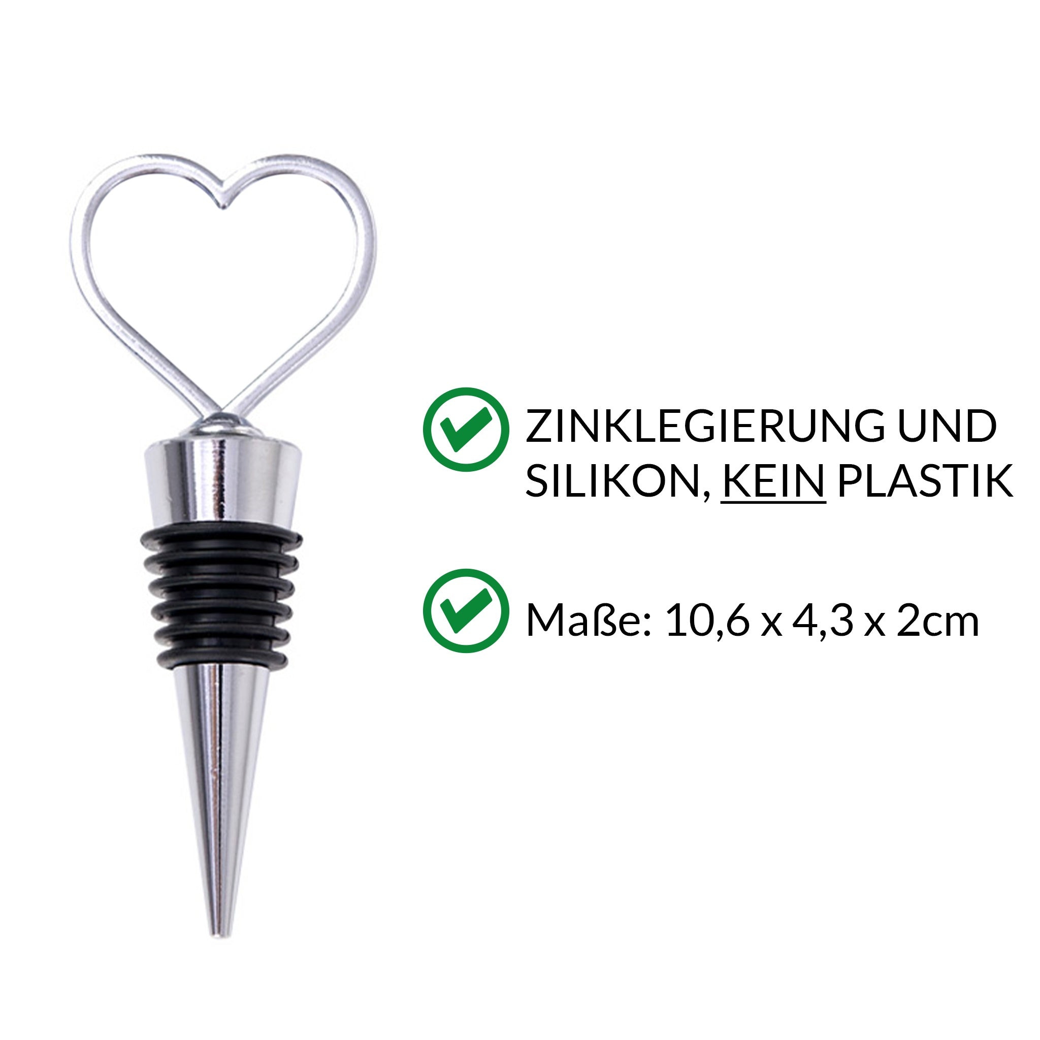 Ab 2,99/Stk Weinflaschenverschluss Sublimationsrohling Weinstopper Herzform Zinklegierung Beidseitig Bedruckbar Sublimation Blanko Werbegeschenk-Sublimationsrohlinge und Kreativbedarf-22Feels