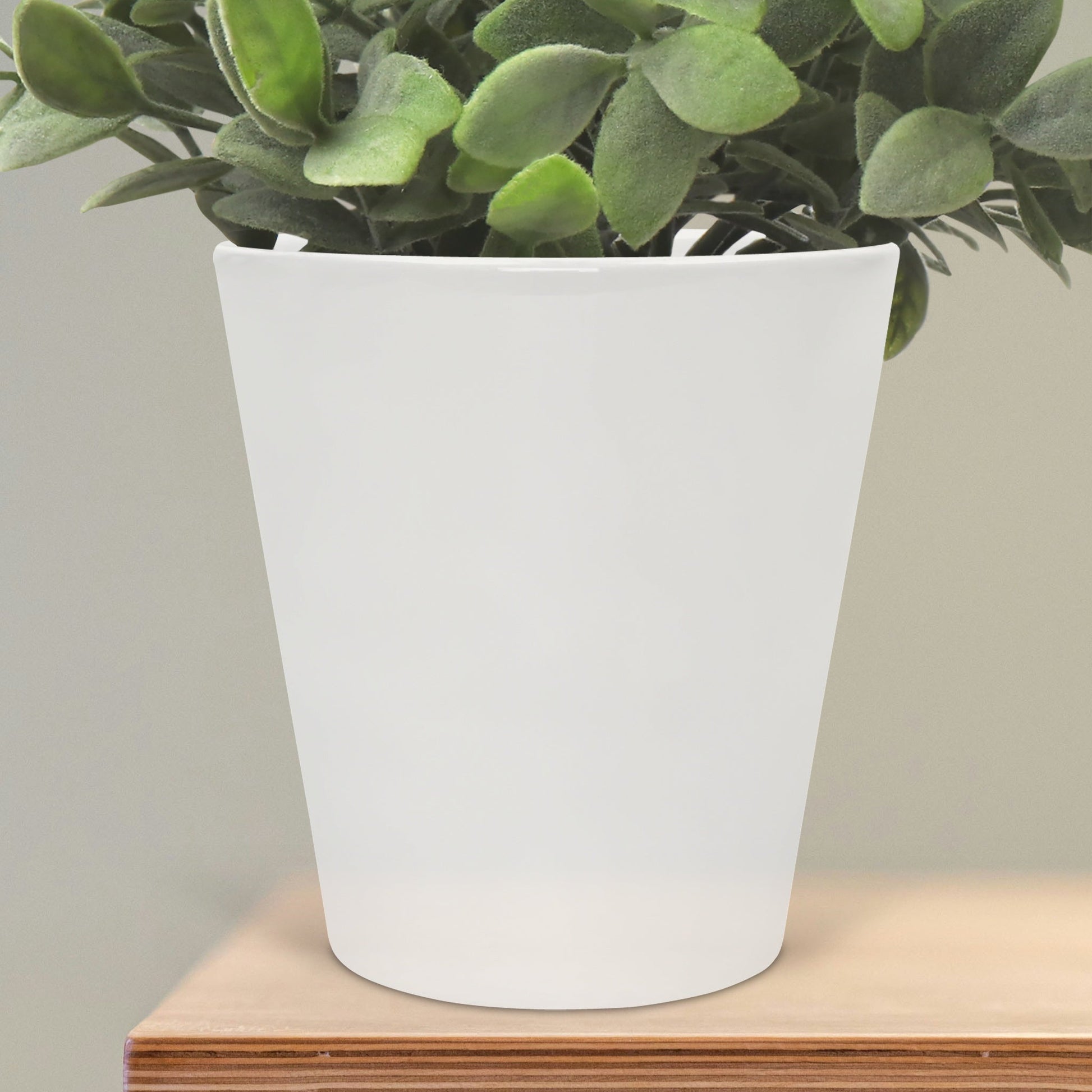 Ab 5,99/Stk Blumentopf Sublimationsrohling (Konisch, Weiss), Keramik mit Orca-Beschichtung, 10cm Höhe, Blanko für Sublimation, Werbegeschenk-Sublimationsrohlinge und Kreativbedarf-22Feels